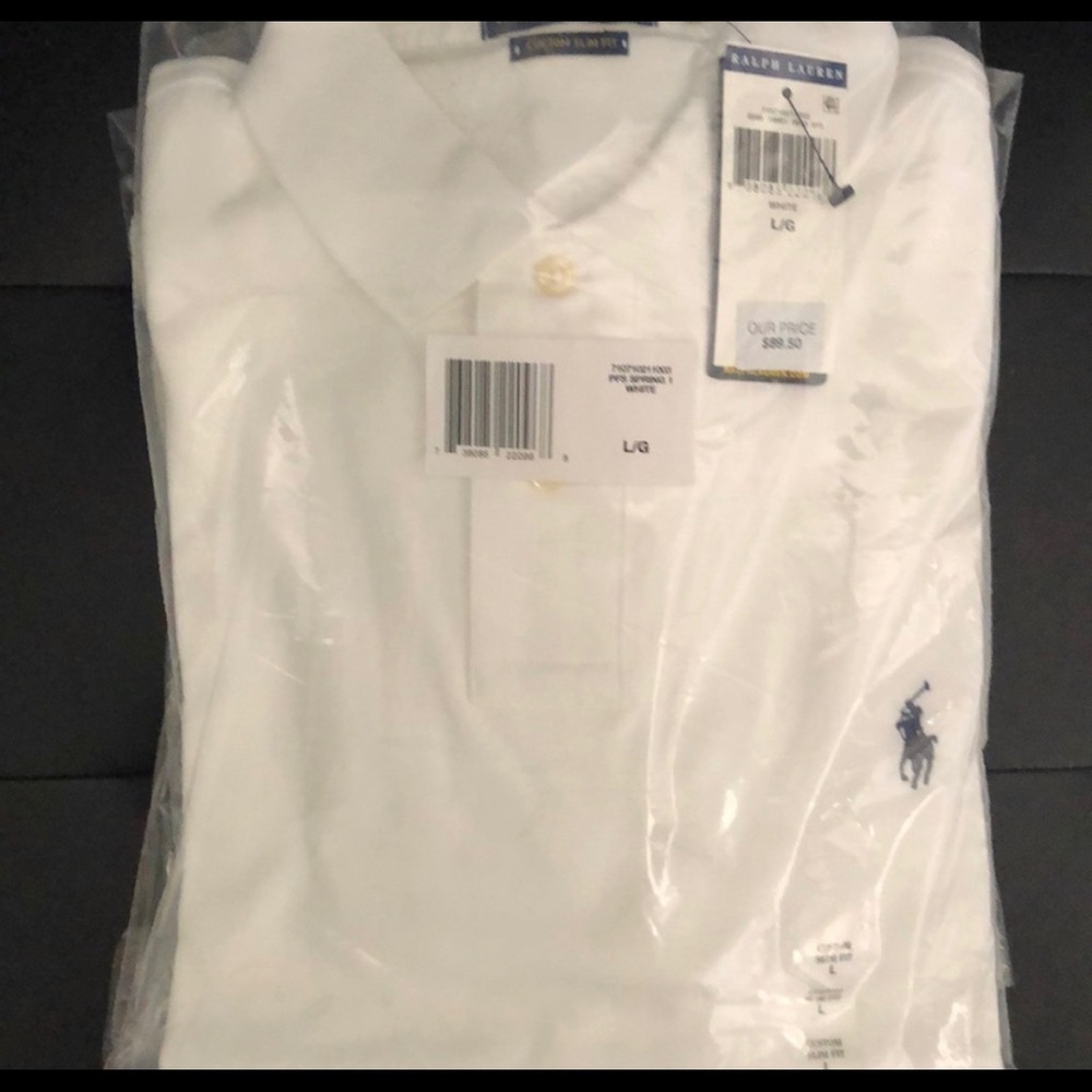 Large White Polo Ralph Lauren Polo Shirt